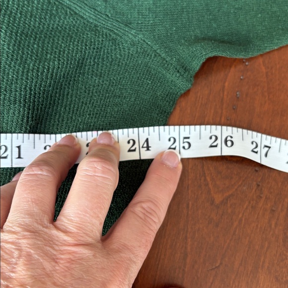 Eileen Fisher Deep Green Long Sleeve Top, Sz L - Picture 5 of 6